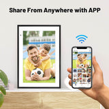 10.1-inch WiFi Digital Photo Frame — IPS HD Touchscreen Smart Cloud Frame with Built-in 32GB Storage; Supports Auto-Rotation, Easy Setup, and Remote Photo/Video Sharing via App.