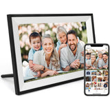 10.1-inch WiFi Digital Photo Frame — IPS HD Touchscreen Smart Cloud Frame with Built-in 32GB Storage; Supports Auto-Rotation, Easy Setup, and Remote Photo/Video Sharing via App.